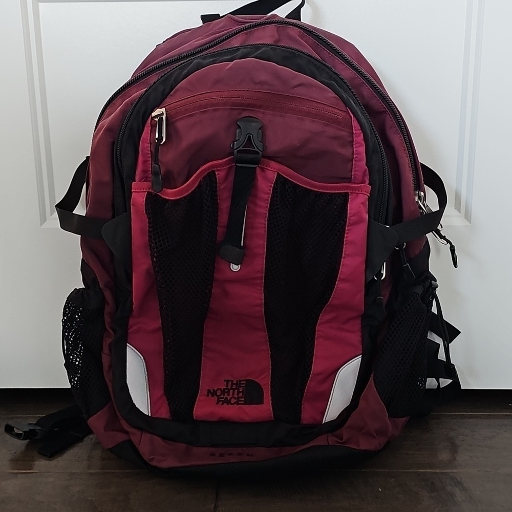 North Face Pink and Burgundy Recon Backpack - Picture 12 of 12